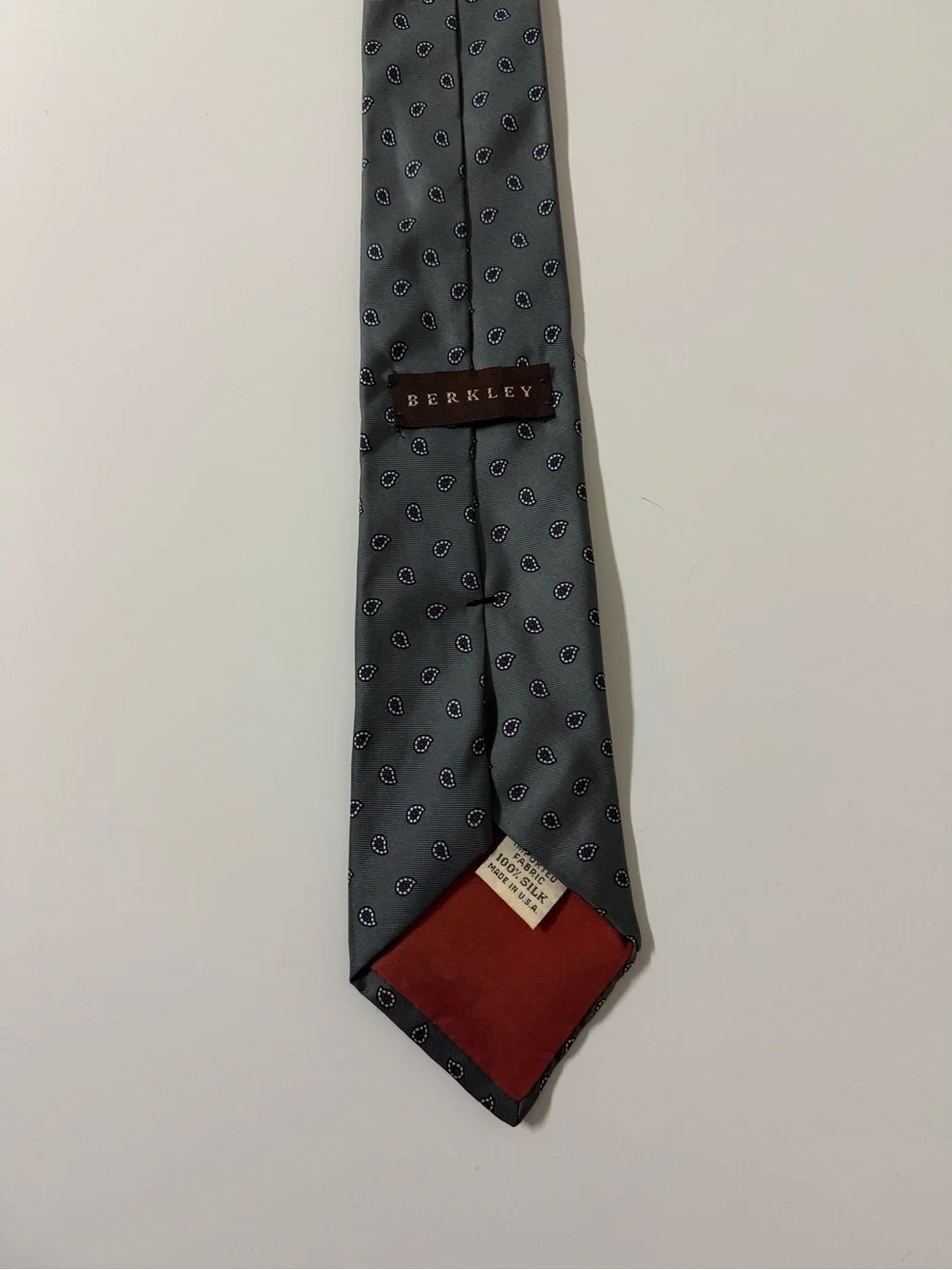 Men's Black Micro-Paisley Silk-Feel Tie‎
